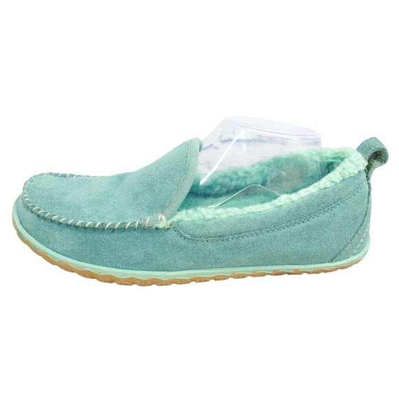 LL Bean Mountain Slippers Moccasin Fleece Lined Soft Spruce Size 11 M - Picture 1 of 9